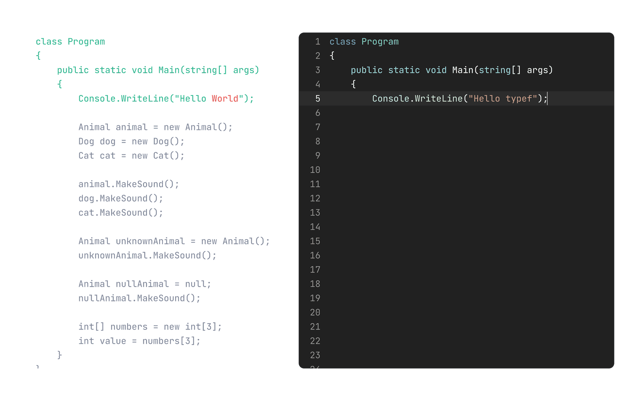Screenshot com codificação