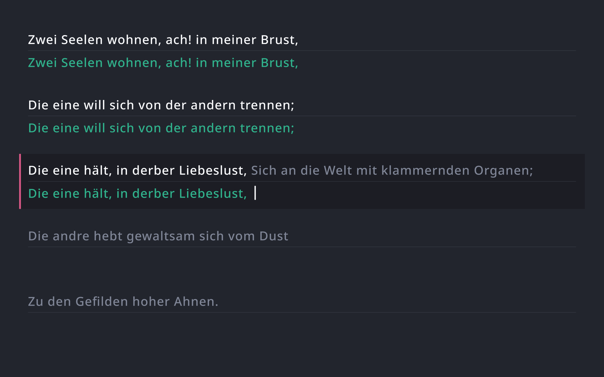 Literarisches Screenshot