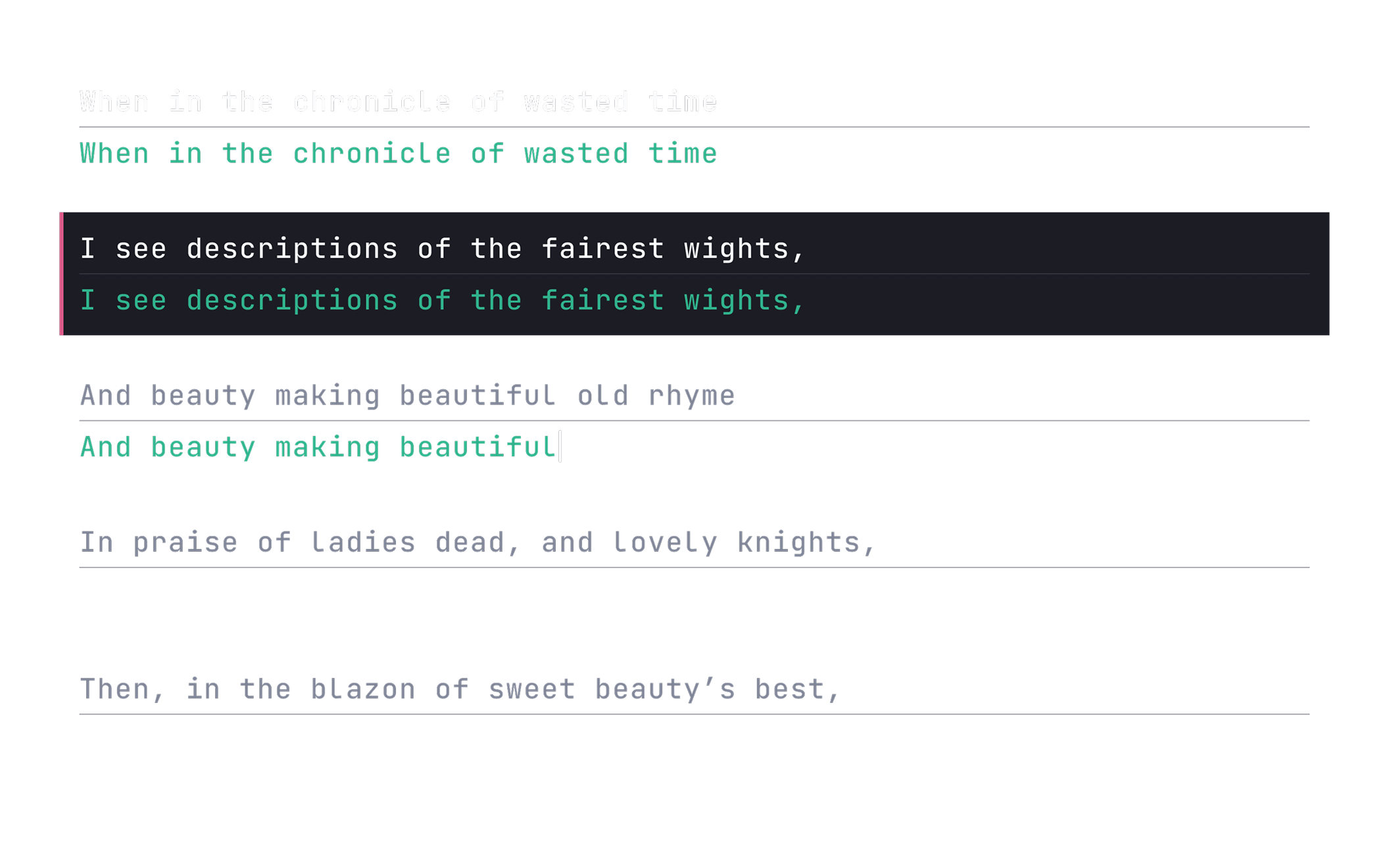 Literature Practice Screenshot